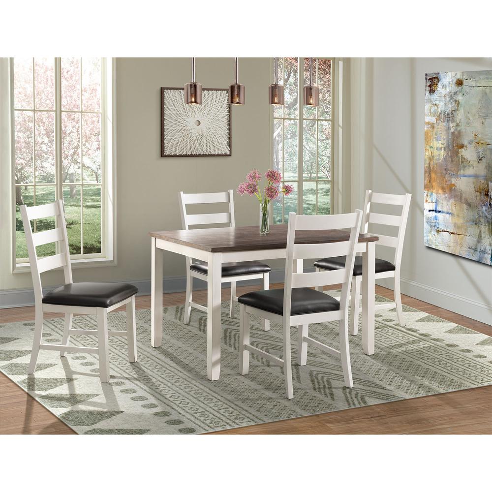 Kona Brown 5PC Dining Set-Table & Four Chairs. Picture 1