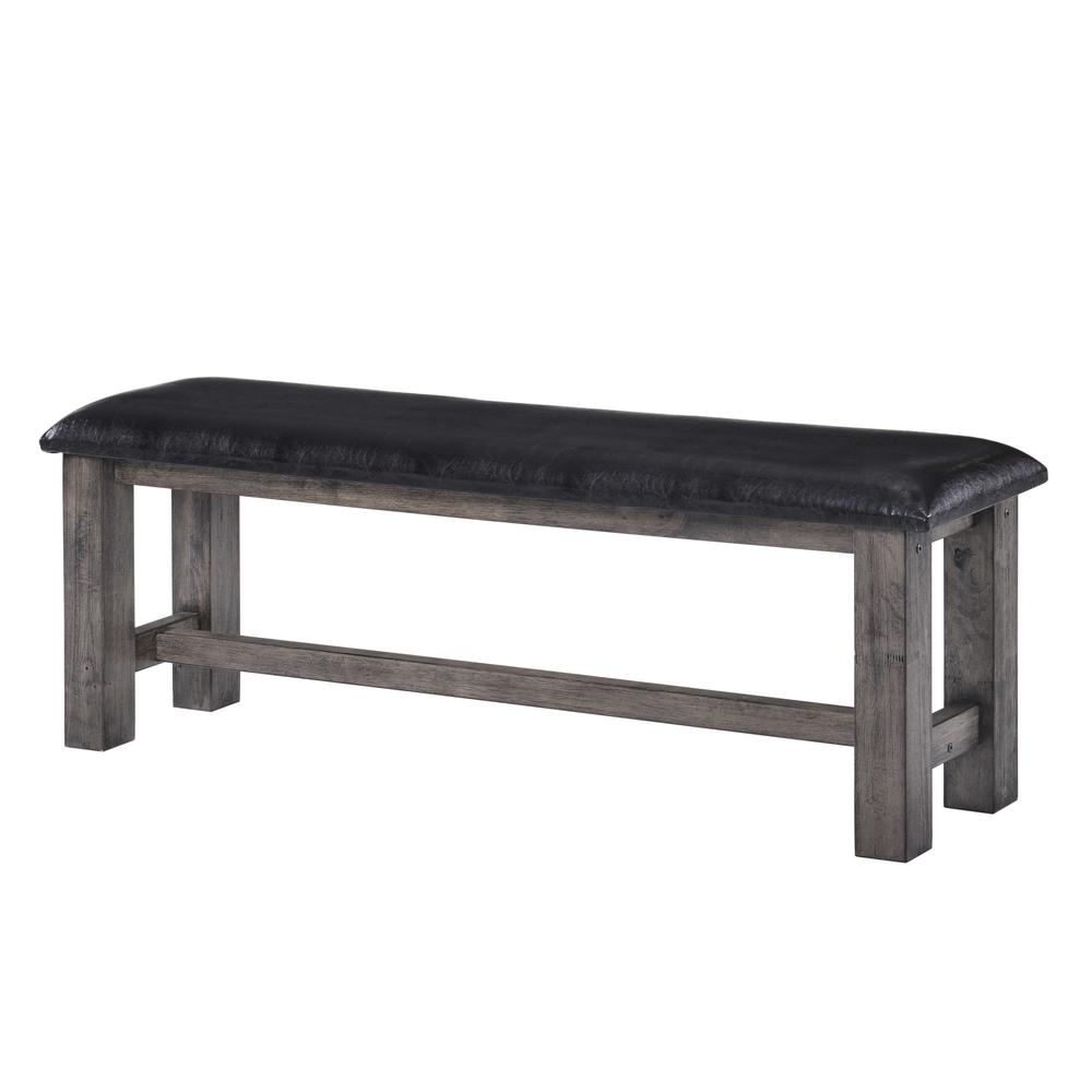 Grayson Bench w. PU Padded Seat. Picture 1
