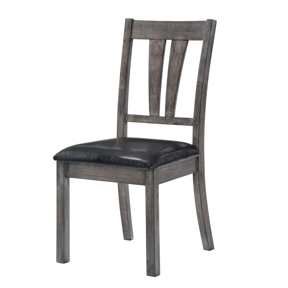 Grayson Fan Back Chair w. PU Seat. Picture 2