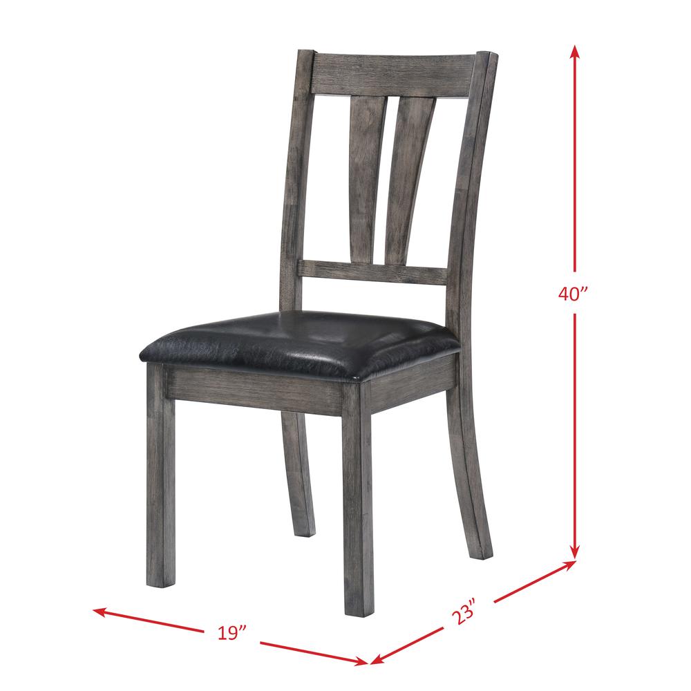 Grayson Fan Back Chair w. PU Seat. Picture 6