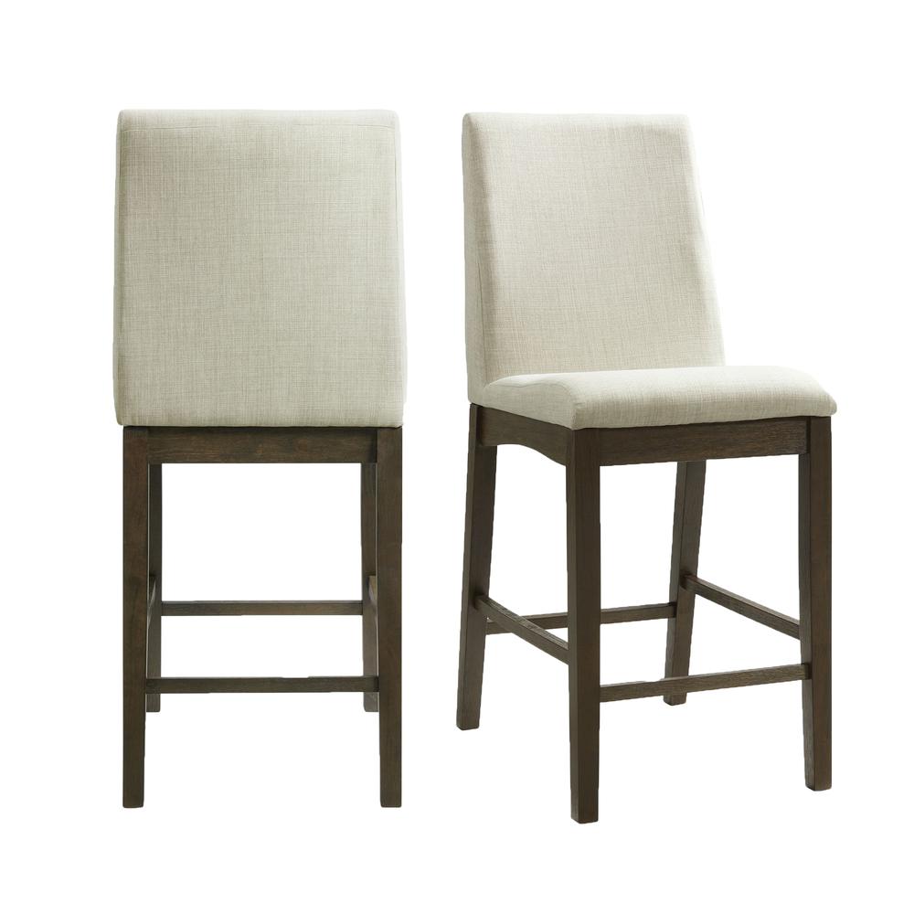 Simms Counter Height Side Chair Set in Walnut. Picture 1