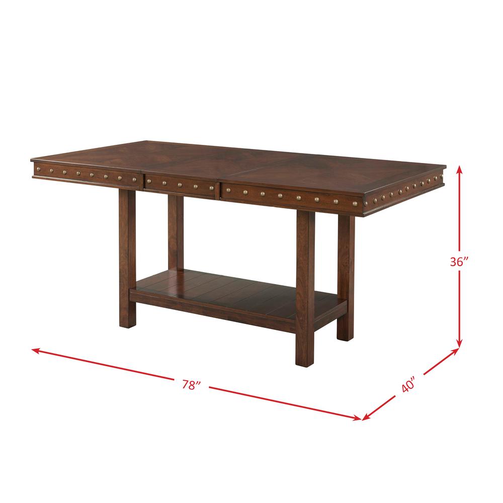 Pruitt Counter 5PC Dining Set-Table & 4 Counter Side Chairs. Picture 11