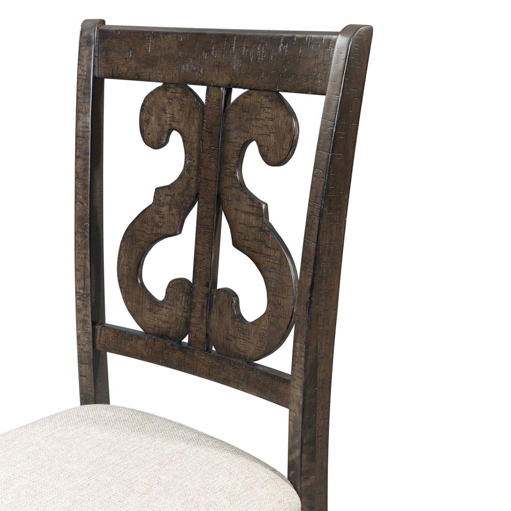 Stanford Wooden Swirl Back Side Chair Set. Picture 6