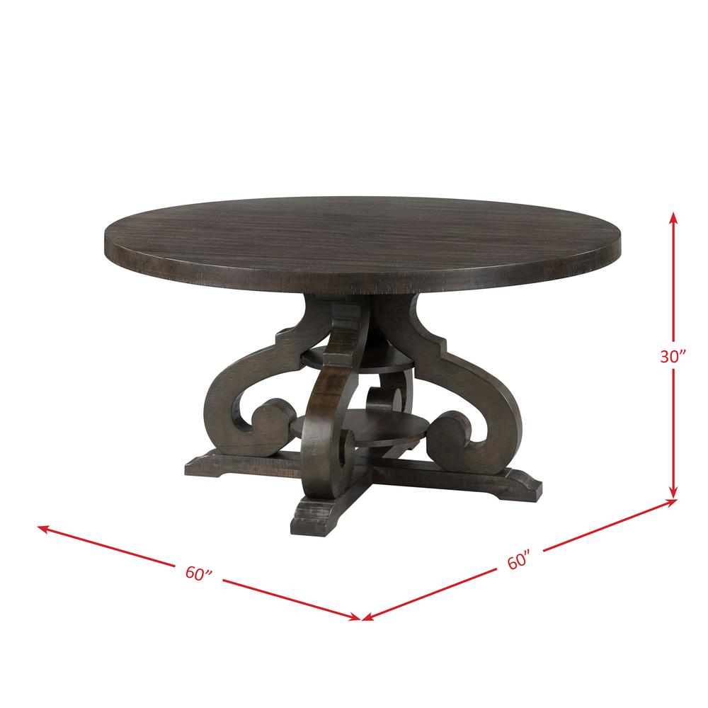 Stanford Round 7PC Dining Set-Round Table & 6 Chairs. Picture 4