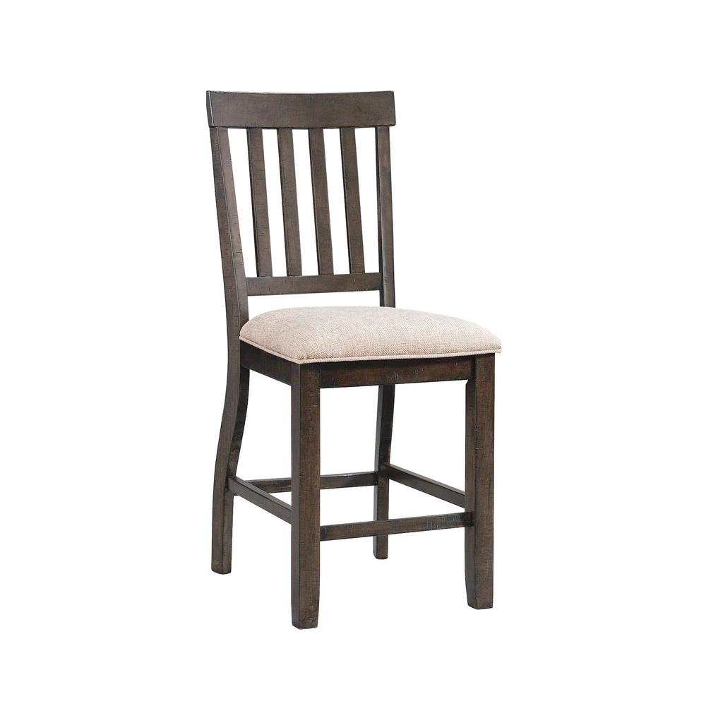 Stanford Counter Height 9PC Dining Set-Table & Eight Slat Back Chairs. Picture 15