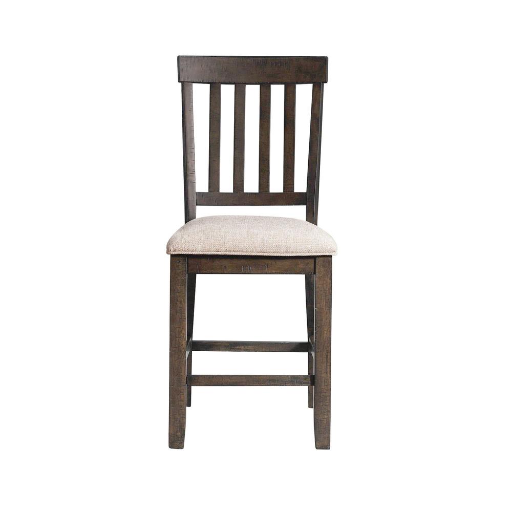 Stanford Counter Height 9PC Dining Set-Table & Eight Slat Back Chairs. Picture 16