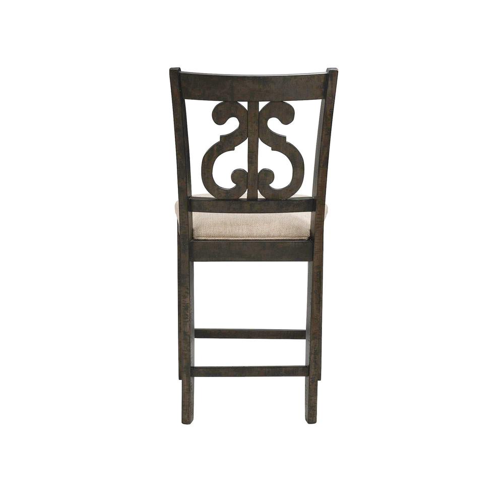 Stanford Counter Height 9PC Dining Set-Table & Eight Swirl Back Chairs. Picture 16