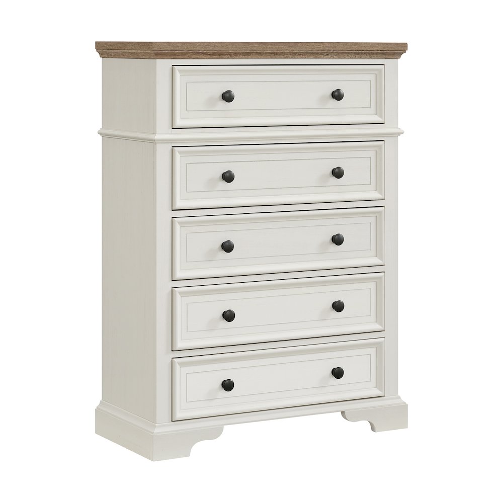 Ulysses Youth Twin UPH 5PC Bedroom Set in White. Picture 3