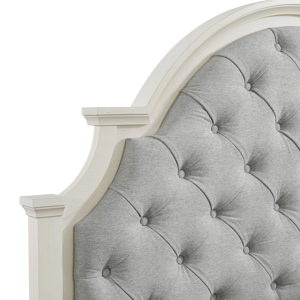 Ulysses Youth Twin UPH 5PC Bedroom Set in White. Picture 7