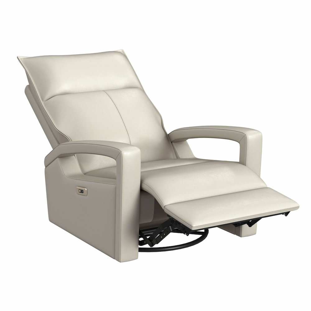 Barnard P1 Recliner with Glider and Swivel in Del Mar Cream. Picture 4