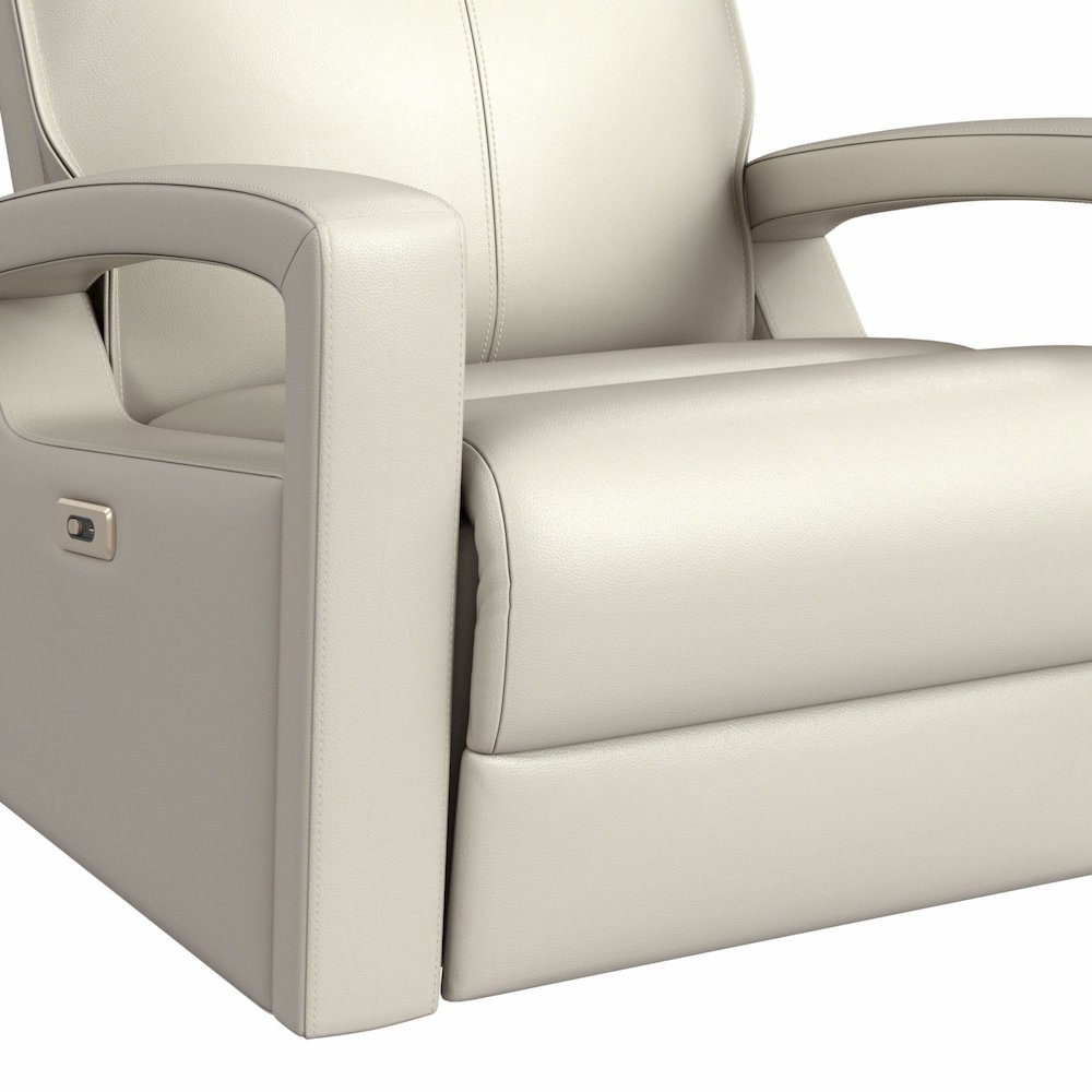 Barnard P1 Recliner with Glider and Swivel in Del Mar Cream. Picture 10
