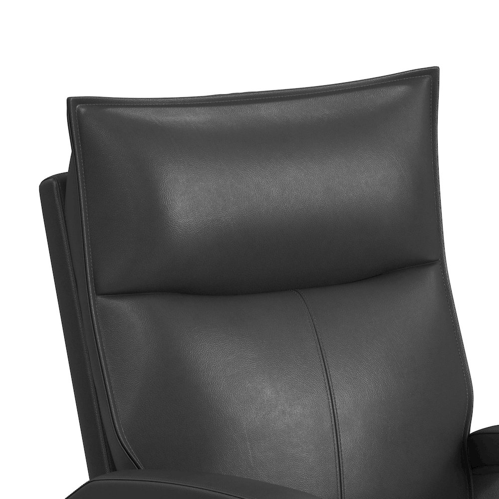 Barnard P1 Recliner with Glider and Swivel in Del Mar Grey. Picture 8