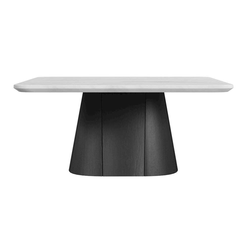 Yuri Coffee Table in White and Black. Picture 2