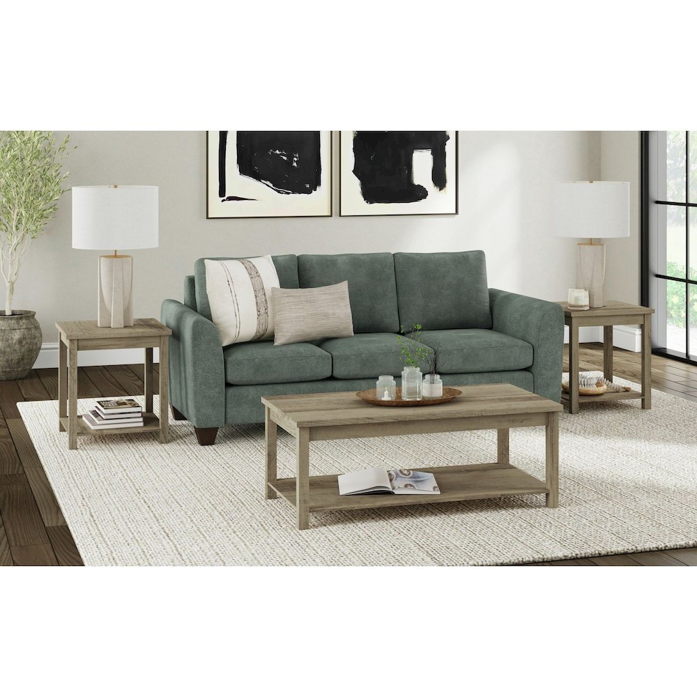 Holmes Three Pack Occasional Set in Brown. Picture 2
