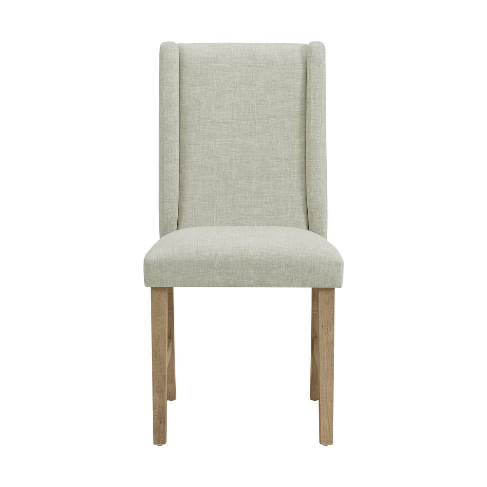 Holmes Dining Side Chair with Heirloom Fabric in Brown. Picture 3