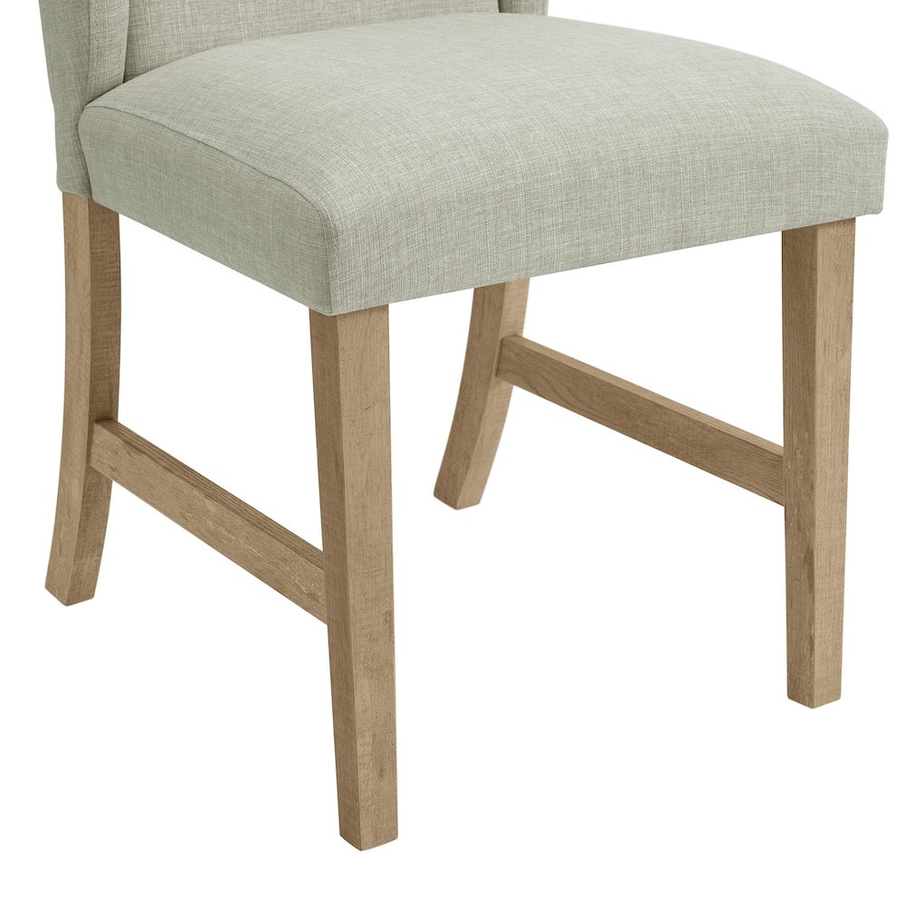 Holmes Dining Side Chair with Heirloom Fabric in Brown. Picture 5