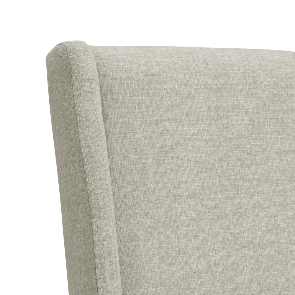 Holmes Dining Side Chair with Heirloom Fabric in Brown. Picture 4