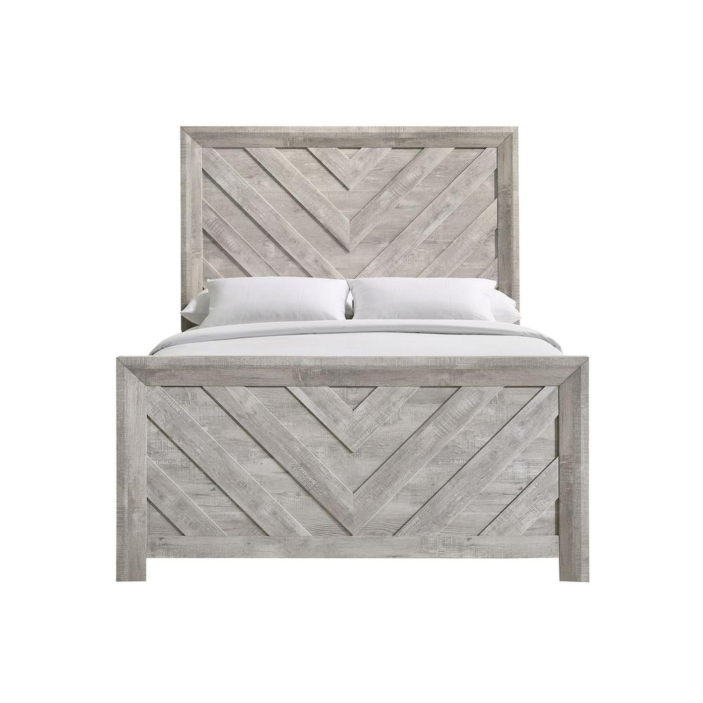 Keely Full Panel Bed in White. Picture 4