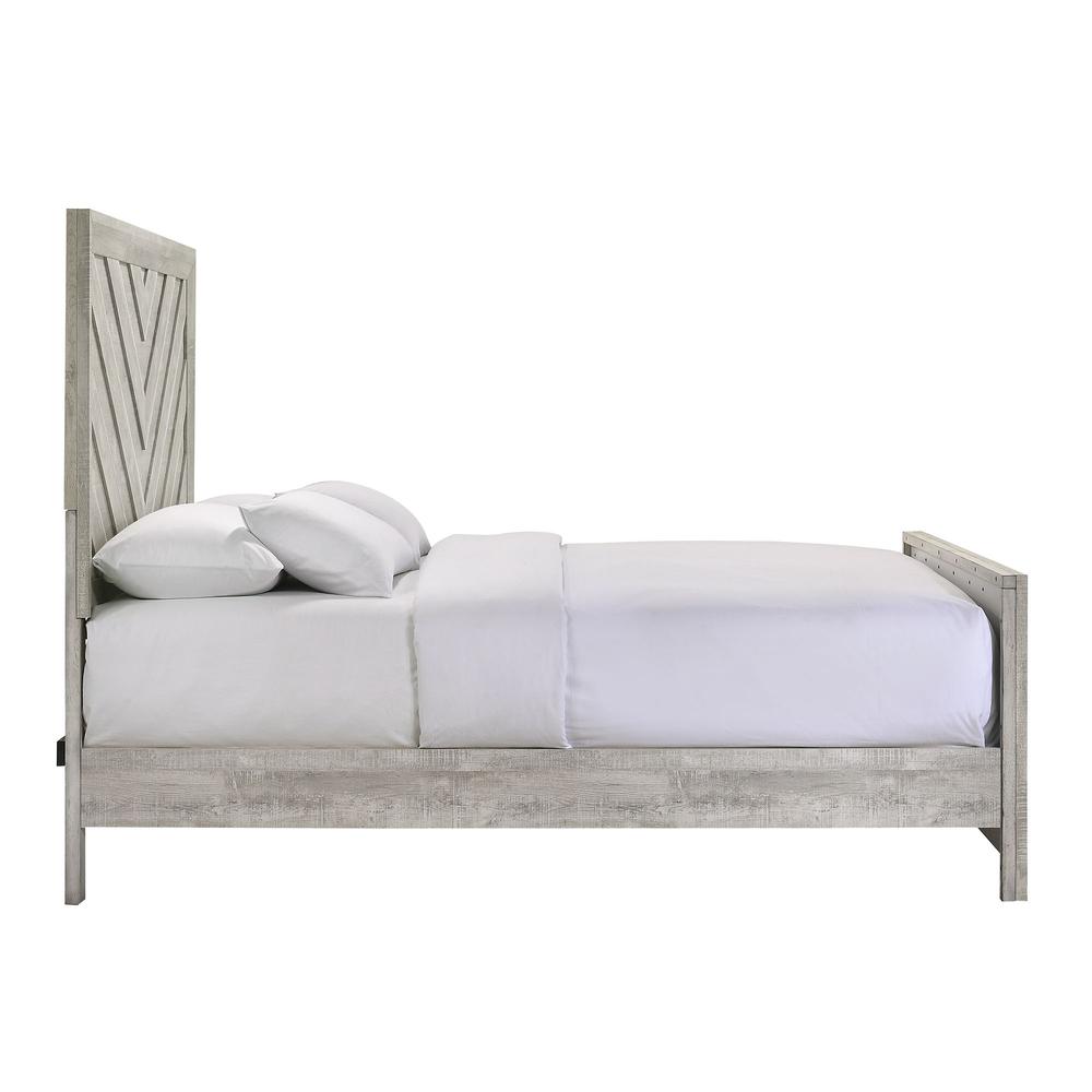 Keely Full Panel Bed in White. Picture 5