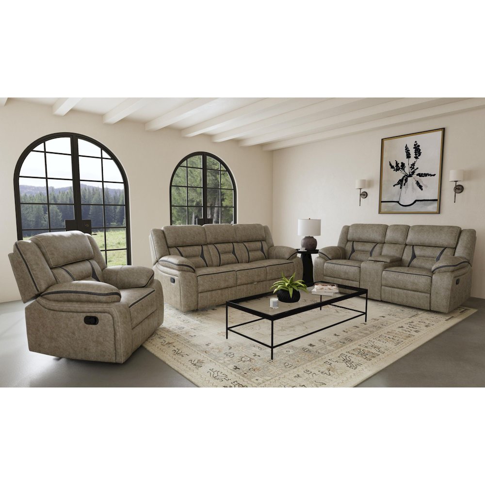 Engage Motion Recliner in Corral Grey. Picture 7