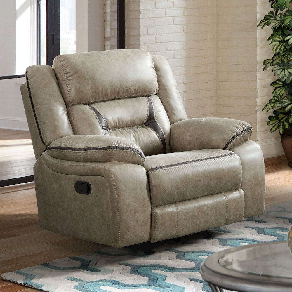 Engage Motion Recliner in Corral Grey. Picture 6