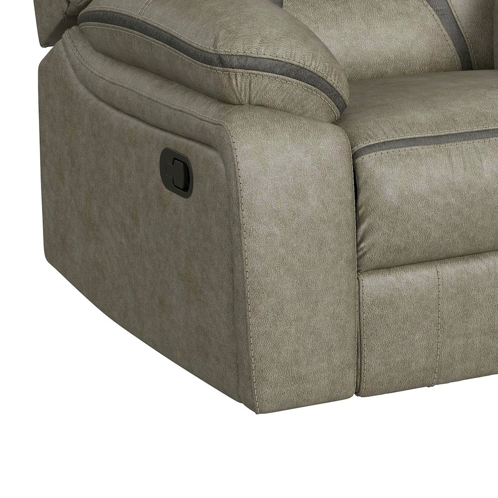 Engage Motion Recliner in Corral Grey. Picture 5