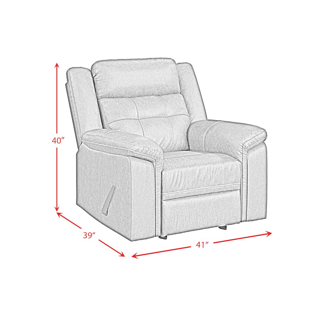 Odyssey Rocker Recliner in Vine Chestnut. Picture 7