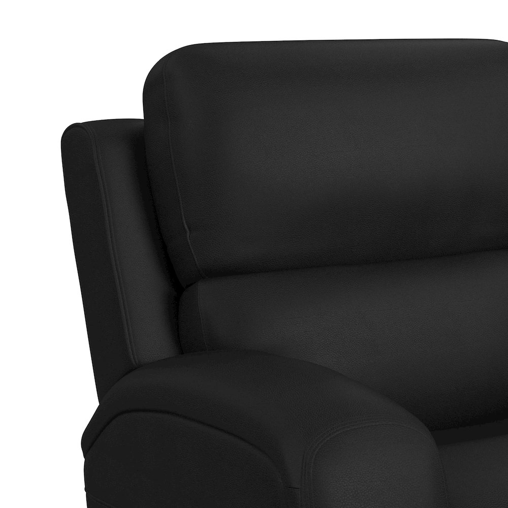 P3 Power Glider Recliner, Ipad holder, wireless charger, USB in Aline Black. Picture 6