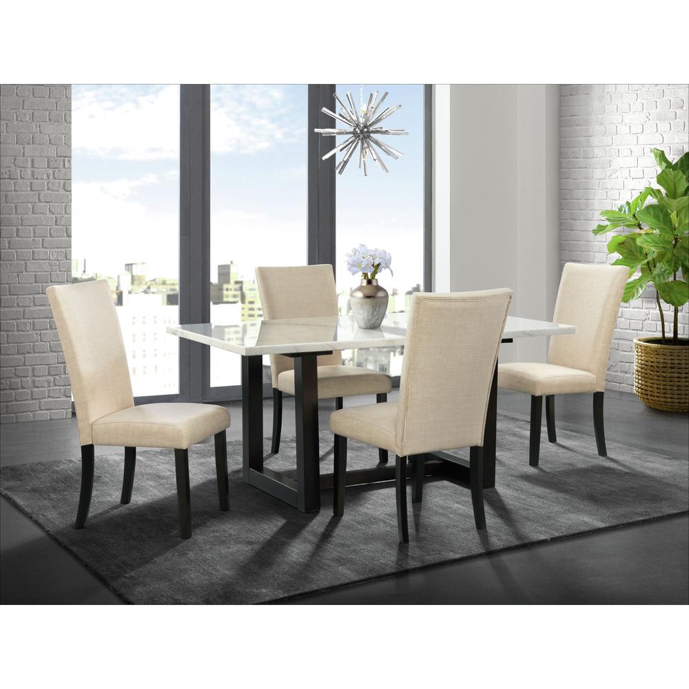 Picket House Furnishings Florentina Dining T able with White Marble. Picture 2