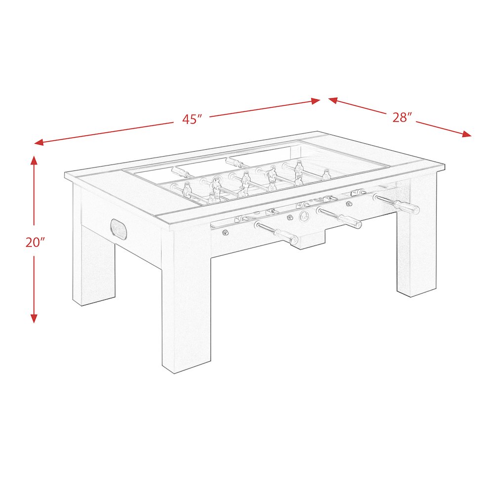 Picket House Furnishings Rebel Foosball Gaming Table. Picture 5