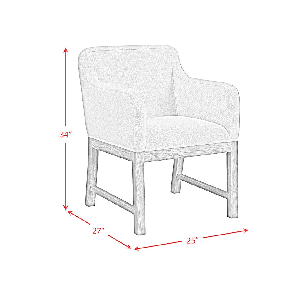 Thorin UPH Dining Chair with Light Grey Fabric in Brown. Picture 8