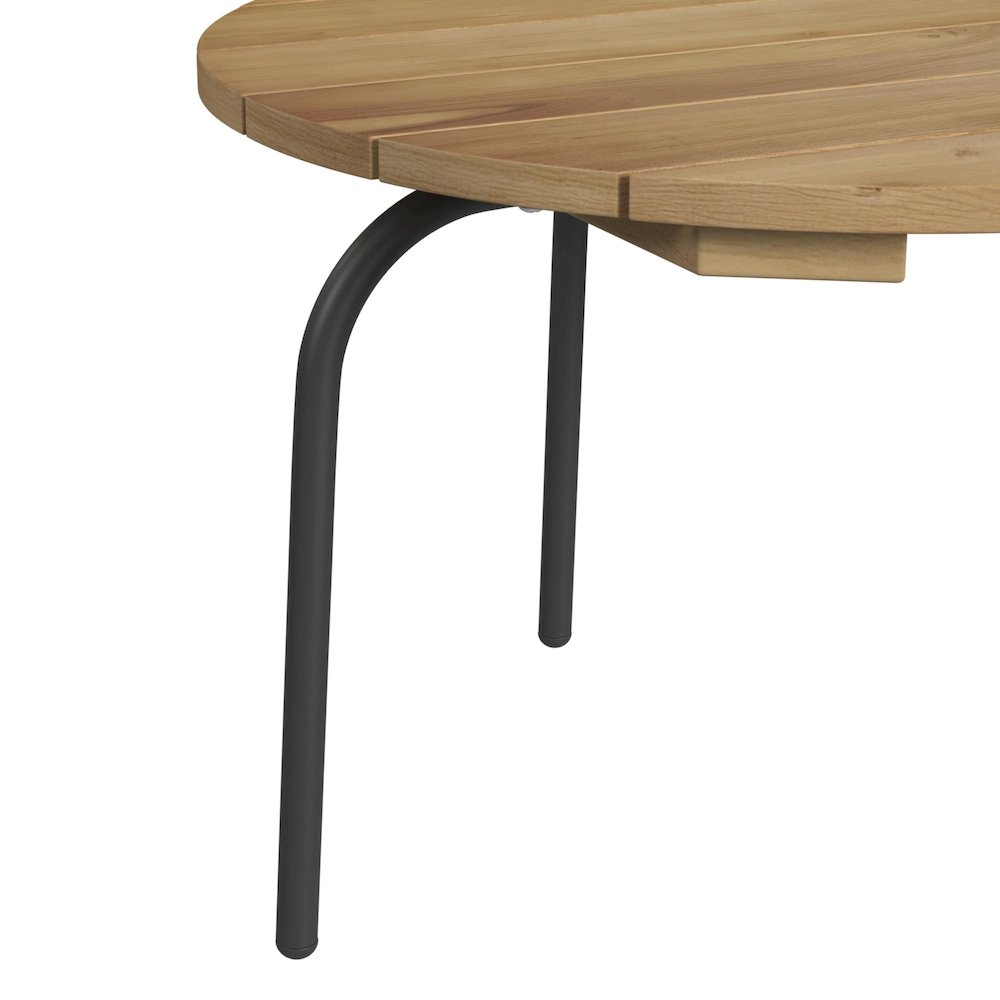 Grace Outdoor Seating 4PC Set - Black, Natural and Olefin Beige. Picture 13