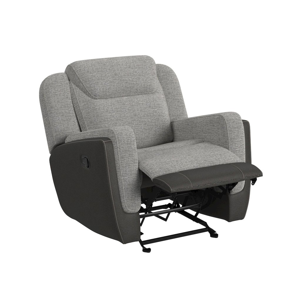 Viper Glider Motion Recliner in Rancho Grey. Picture 2