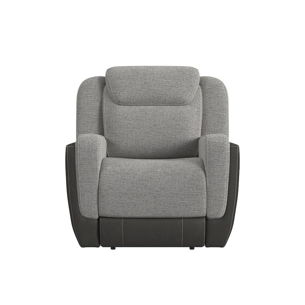 Viper Glider Motion Recliner in Rancho Grey. Picture 3