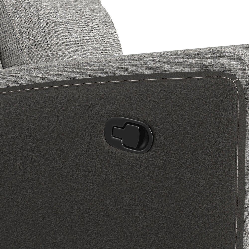 Viper Glider Motion Recliner in Rancho Grey. Picture 6