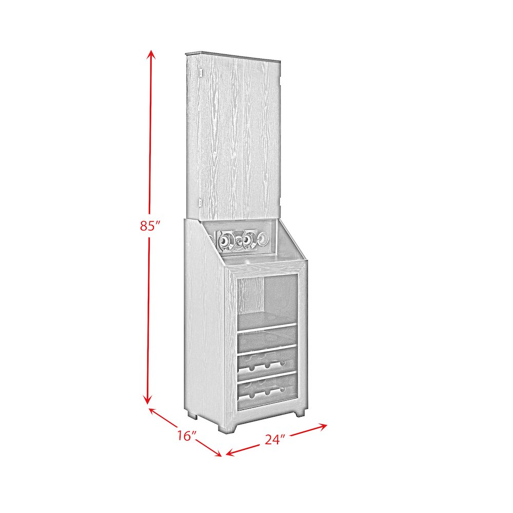 Cyclone Dartboard Cabinet with Speaker and LED in Black (3A Packing). Picture 12
