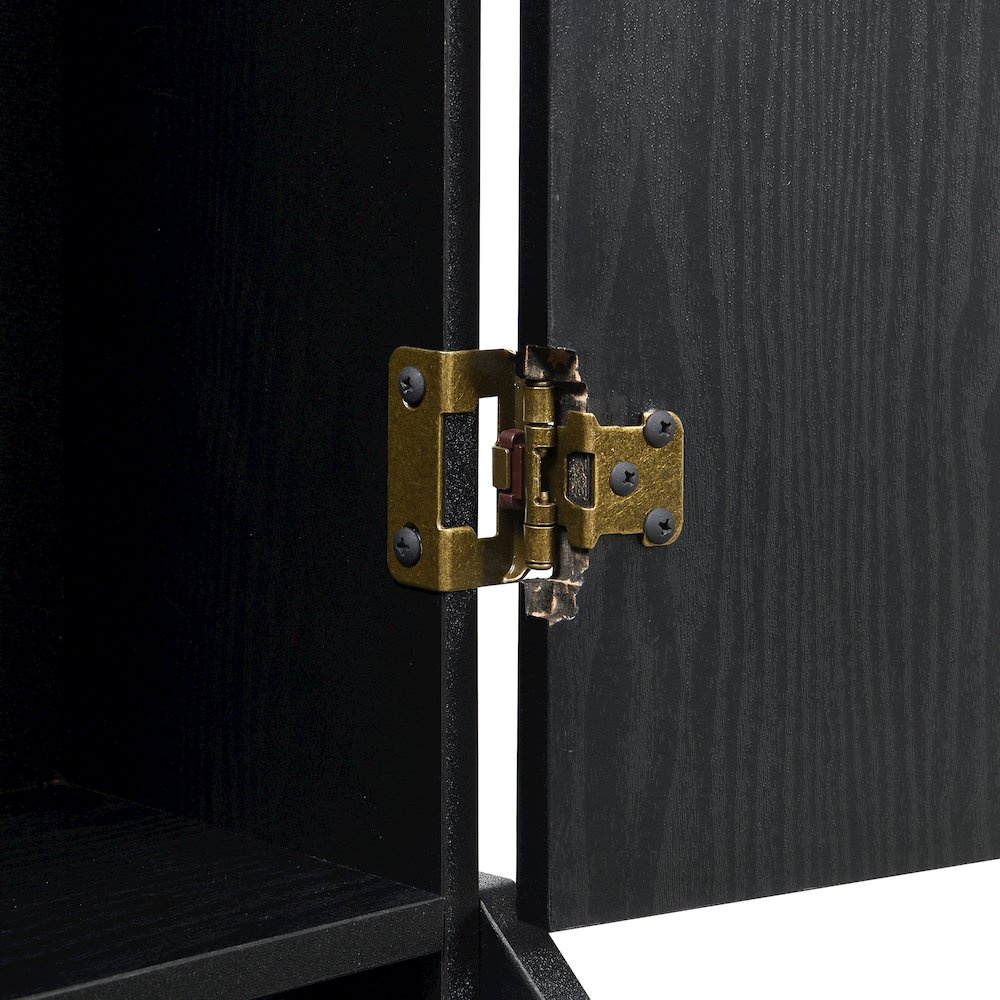 Cyclone Dartboard Cabinet with Speaker and LED in Black (3A Packing). Picture 10