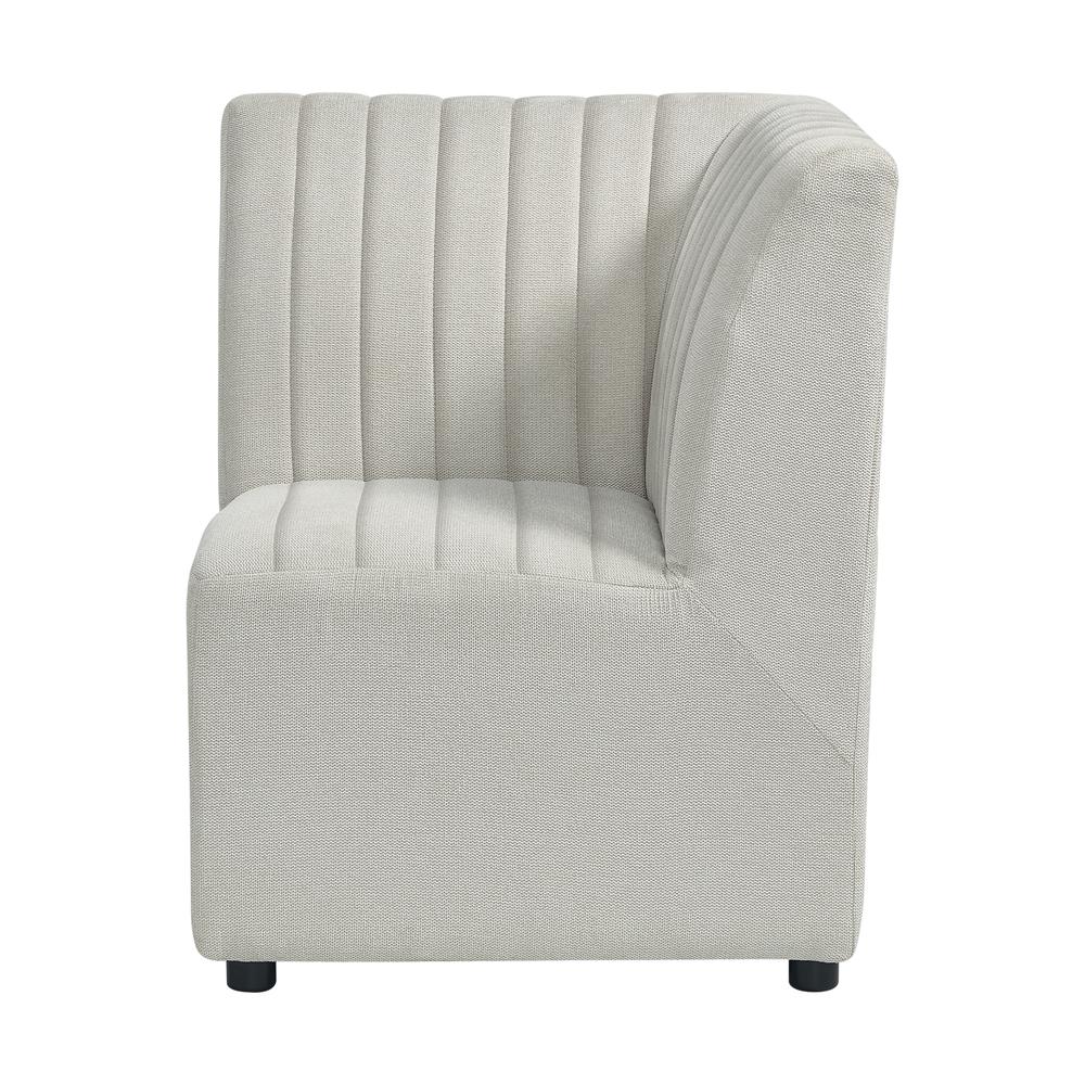 Rizzo Dining Corner Chair in Beige Linen. Picture 2