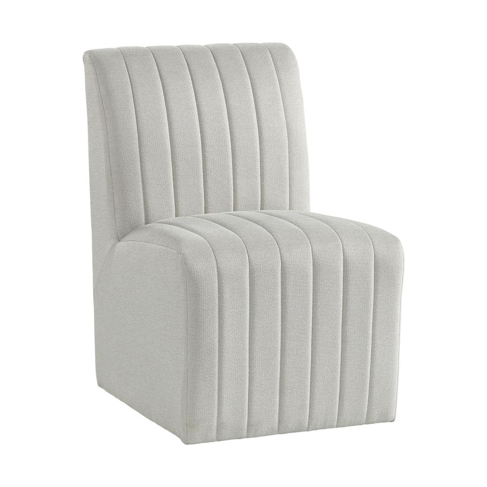 Rizzo Dining Side Chair in Beige Linen (2 Per Carton). Picture 2