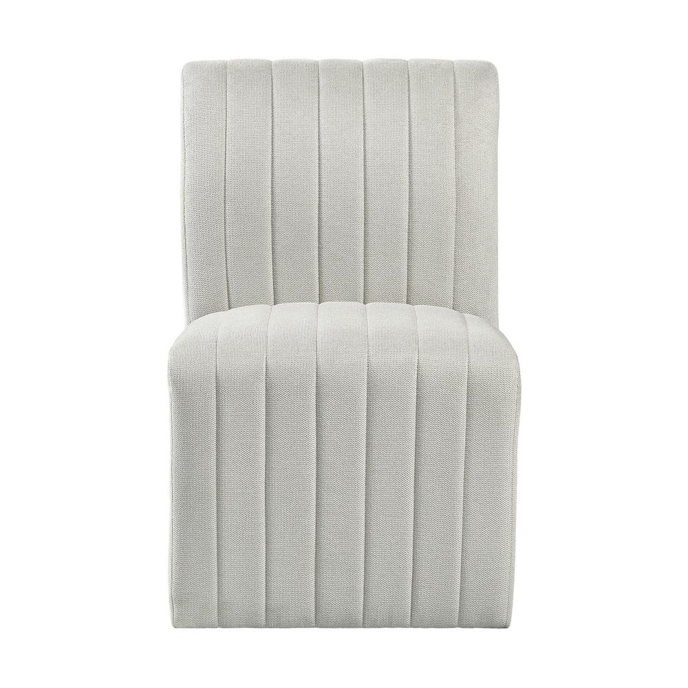 Rizzo Dining Side Chair in Beige Linen (2 Per Carton). Picture 3