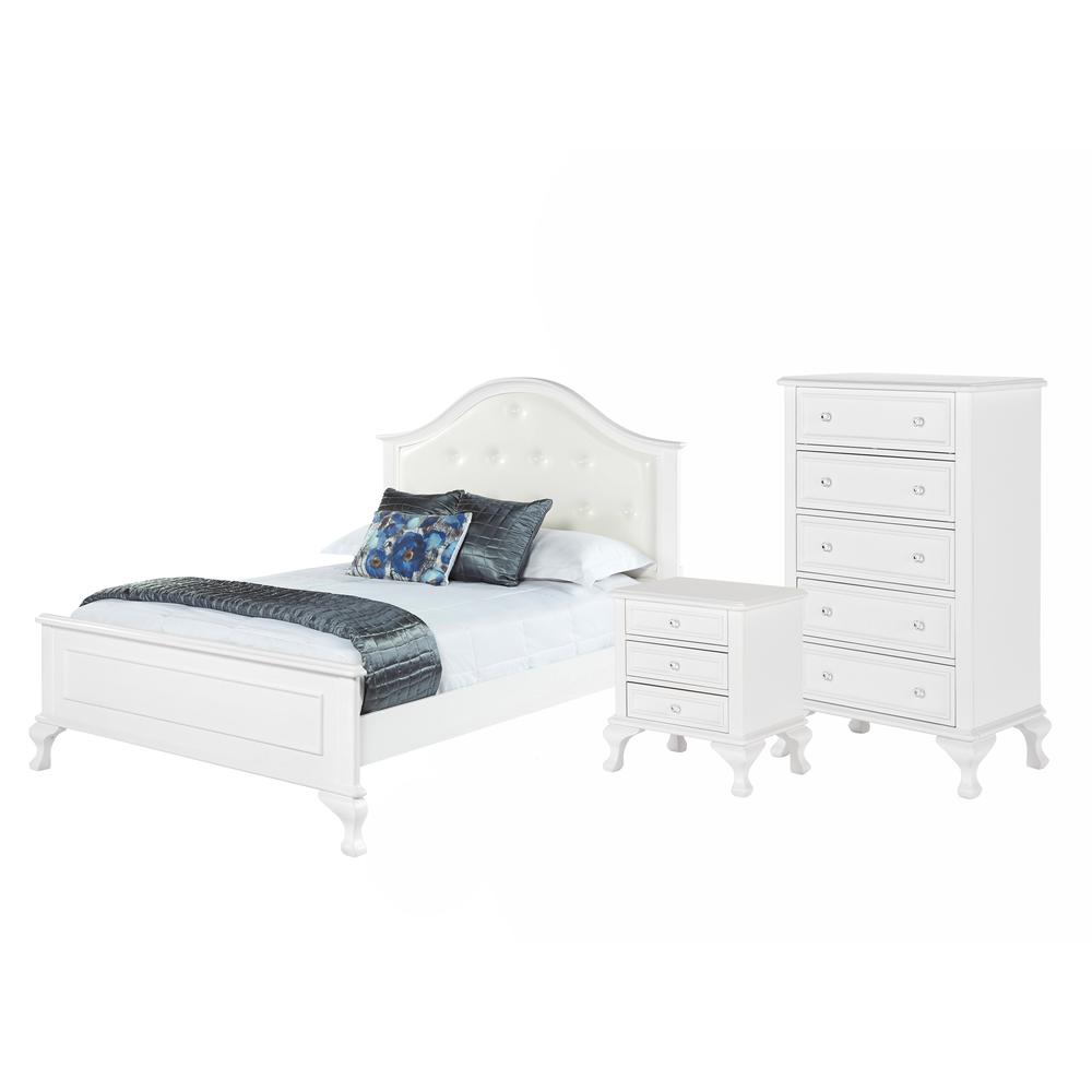 Jenna Full Panel 3PC Bedroom Set. Picture 1
