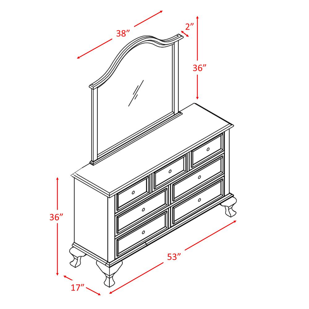 Jenna Full Panel 4PC Bedroom Set. Picture 7