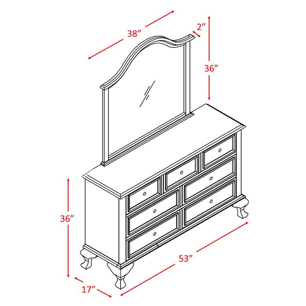 Jenna Full Panel 6PC Bedroom Set. Picture 9
