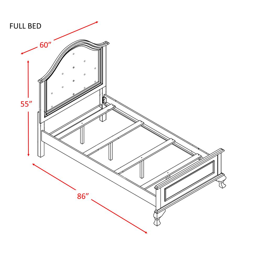 Jenna Full Panel Bed. Picture 3