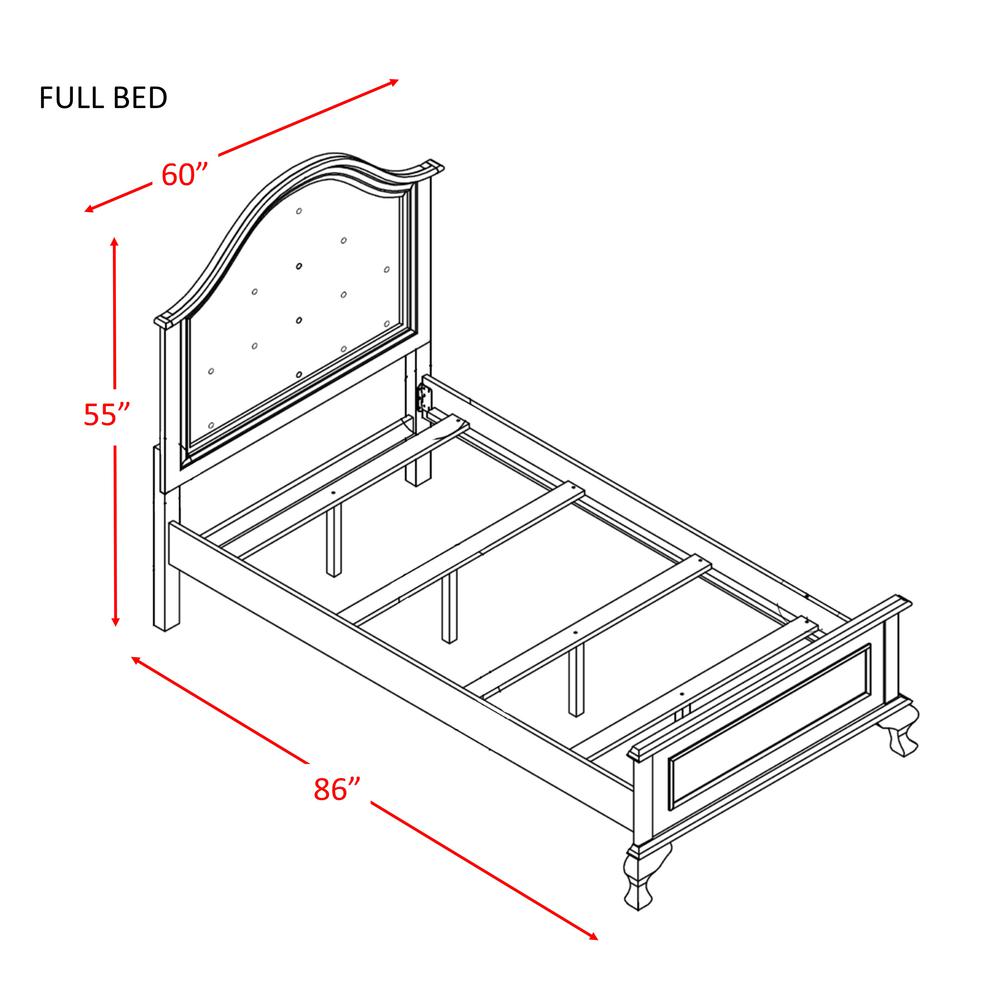 Jenna Full Panel Bed w/ Trundle. Picture 3
