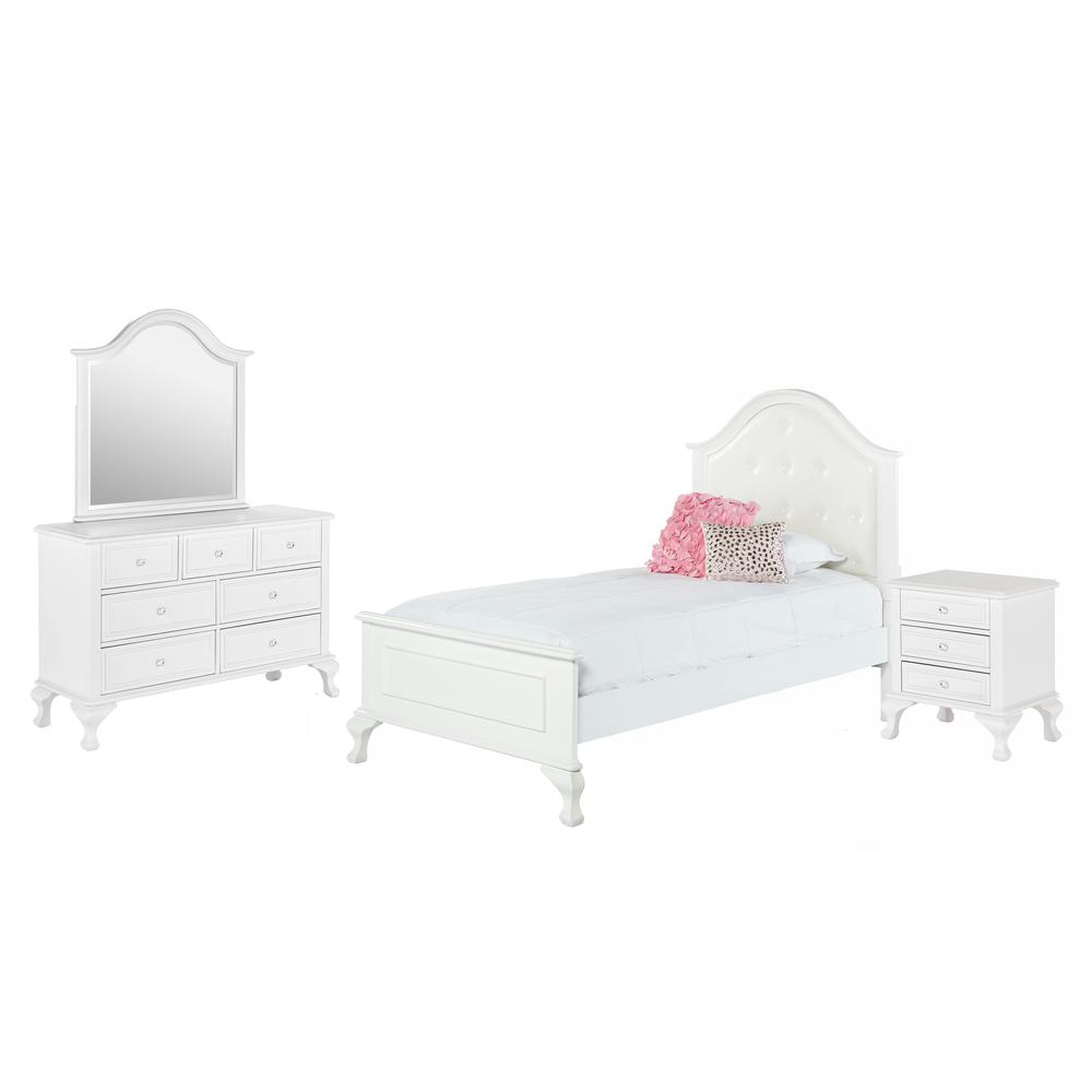 Jenna Twin Panel 4PC Bedroom Set. Picture 1