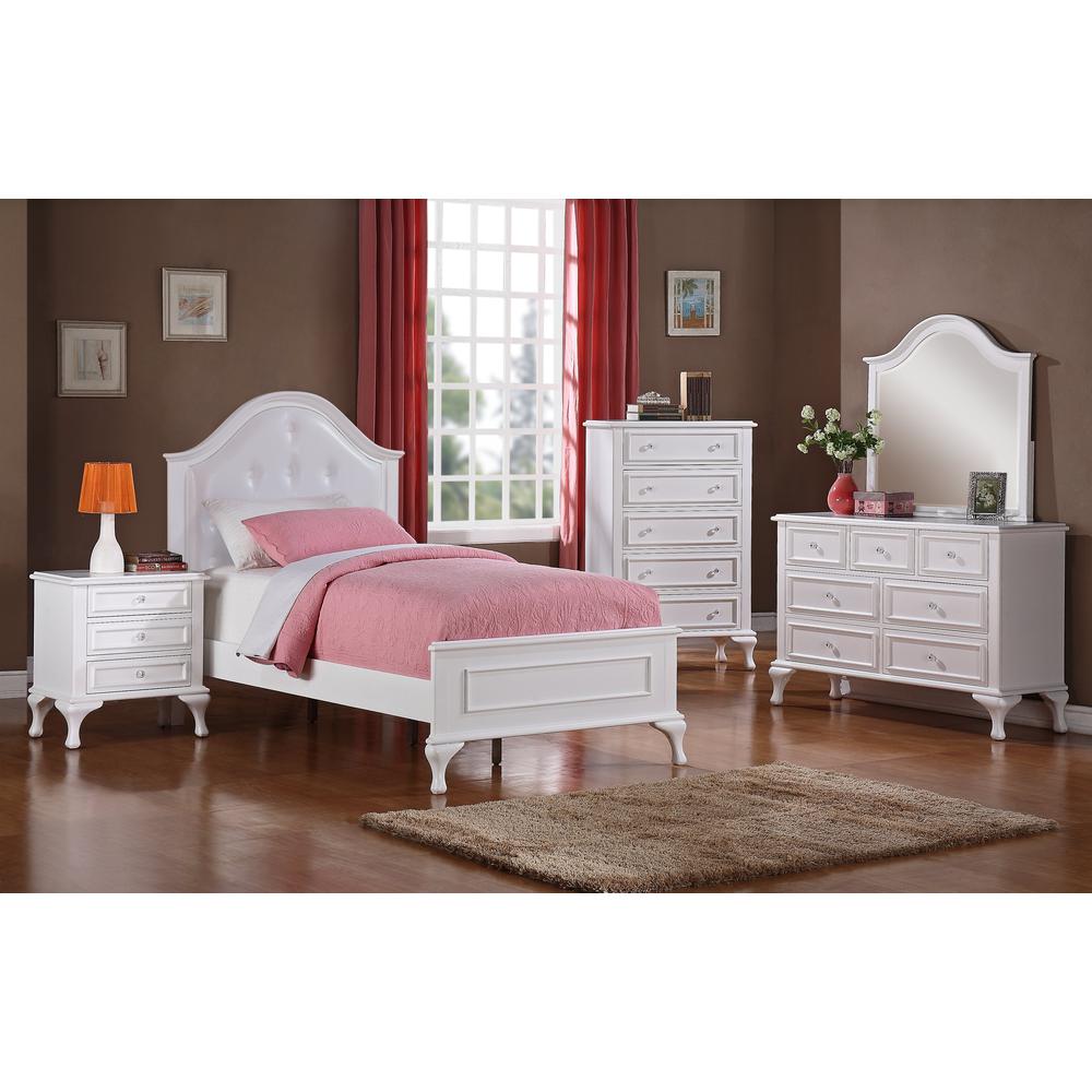 Jenna Twin Panel 4PC Bedroom Set. Picture 6