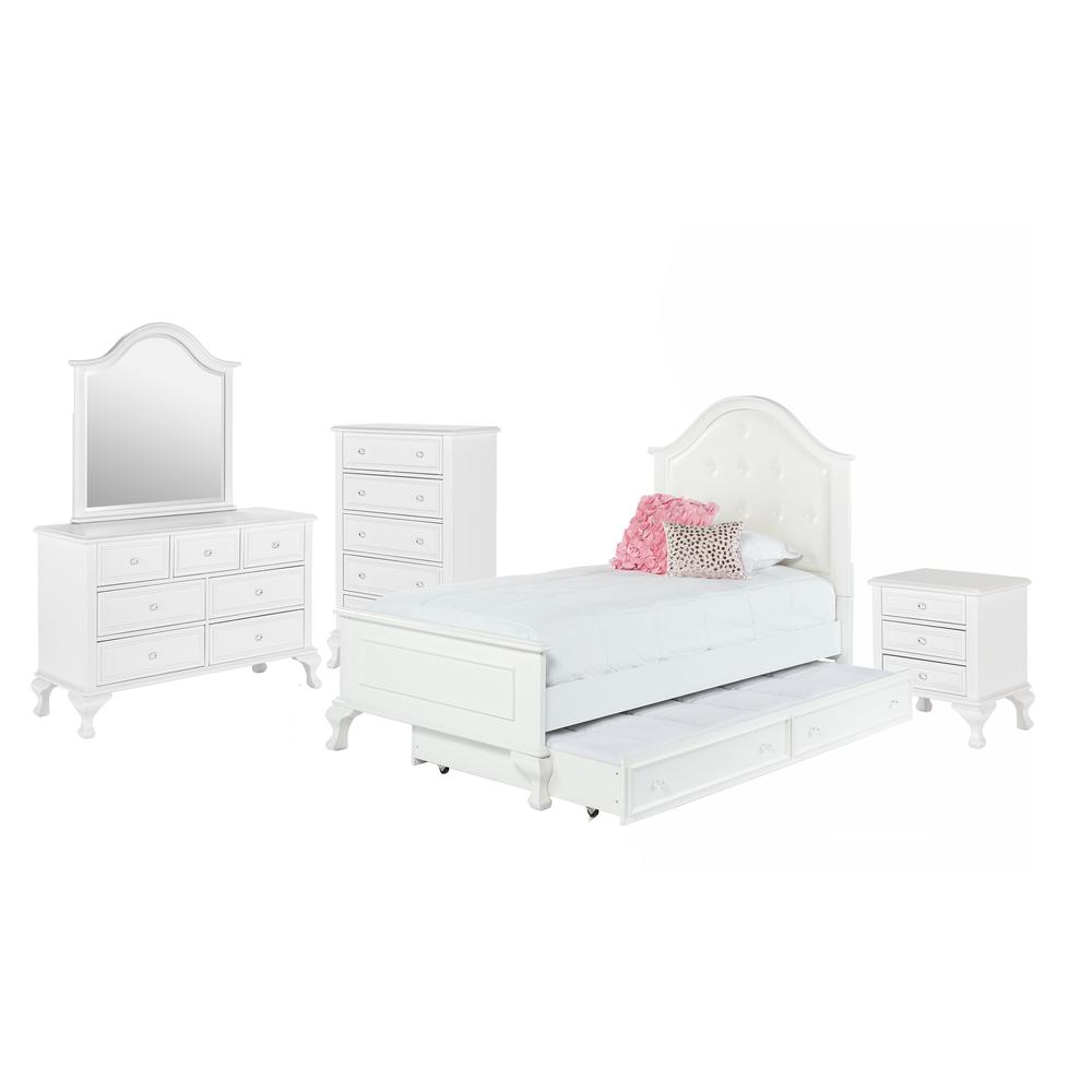 Jenna Twin Panel w/ Trundle 5PC Bedroom Set. Picture 1