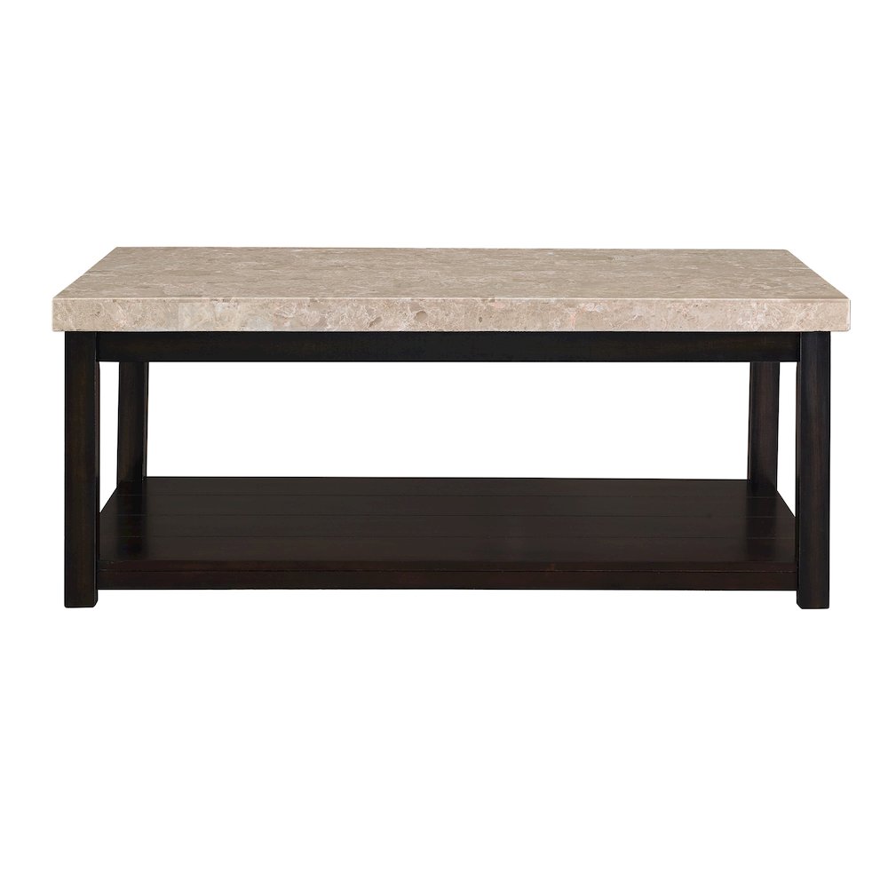 The Caleb Coffee Table with Marble Top. Picture 2