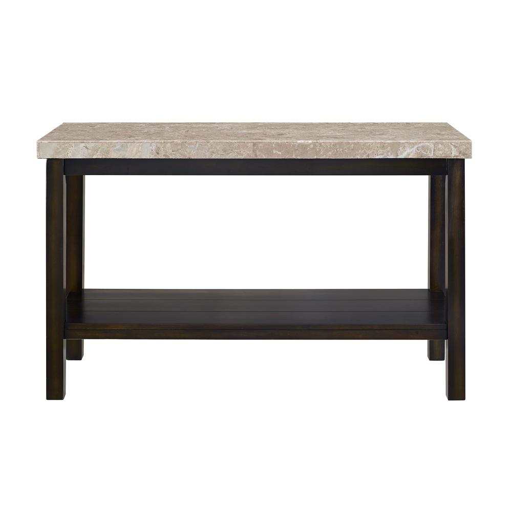 Picket House Furnishings Caleb Sofa Table With Marble Top. Picture 1